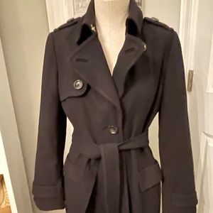 Banana Republic belted wool trench style coat